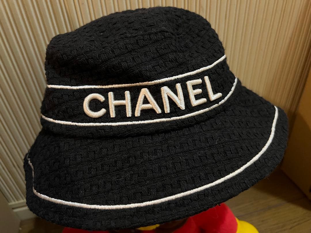 CHANEL バケットハット 黒色