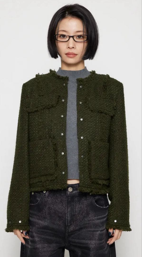 LAGUAGEM コンパクトツイードジャケット 最終お値下げ