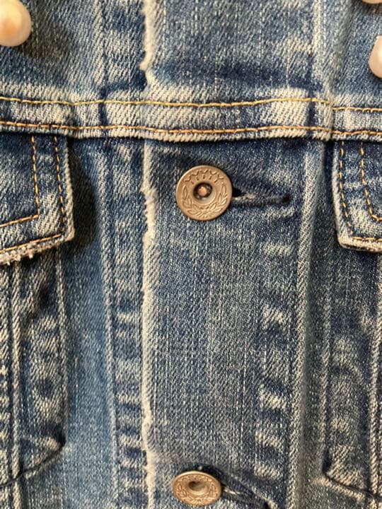 4/11までお値下げ☆YANUK×PARIGOT パール付きデニムジャケット