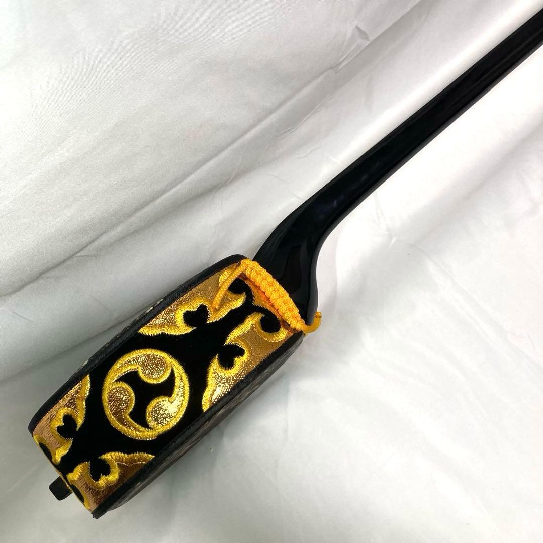 【美品】三線 沖縄 初心者 人工皮 ソフトケース 蛇革 蛇皮 付属品 和楽器