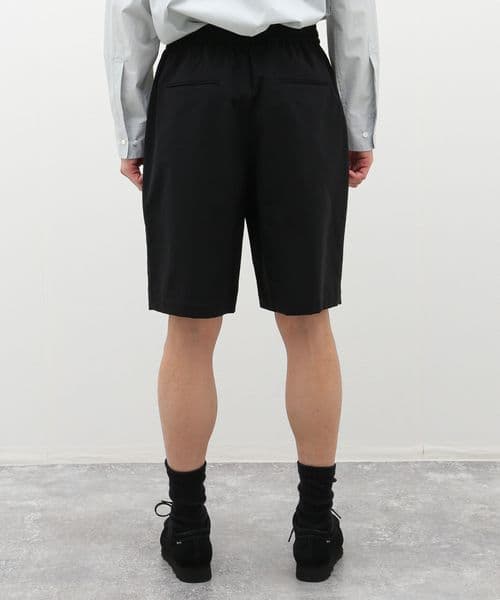 ATON エイトン　STRETCH NYLON WIDE EASY SHORTS