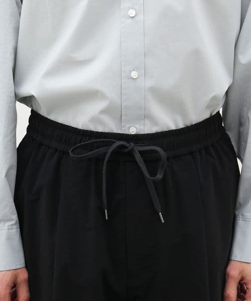 ATON エイトン　STRETCH NYLON WIDE EASY SHORTS