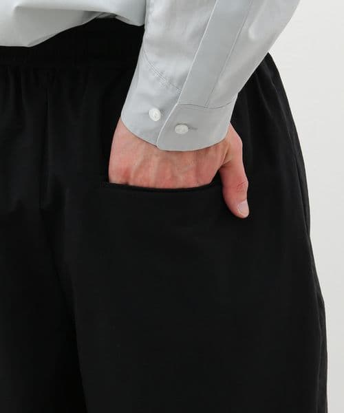 ATON エイトン　STRETCH NYLON WIDE EASY SHORTS