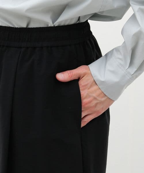 ATON エイトン　STRETCH NYLON WIDE EASY SHORTS