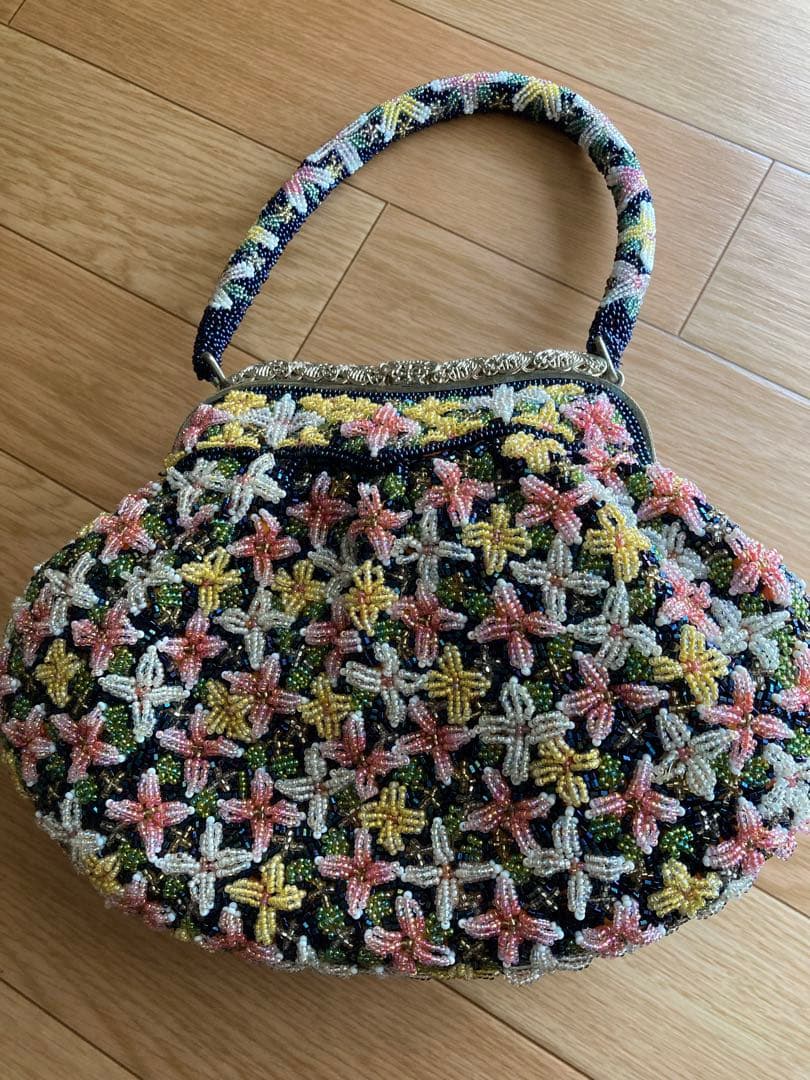 ビーズバッグ 和装 洋装 フォーマル 昭和レトロ