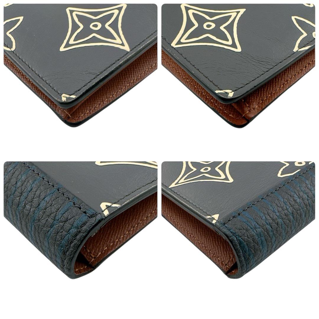 ルイヴィトン モノグラム パッチワーク ポルトフォイユブラザ 二つ折り長財布