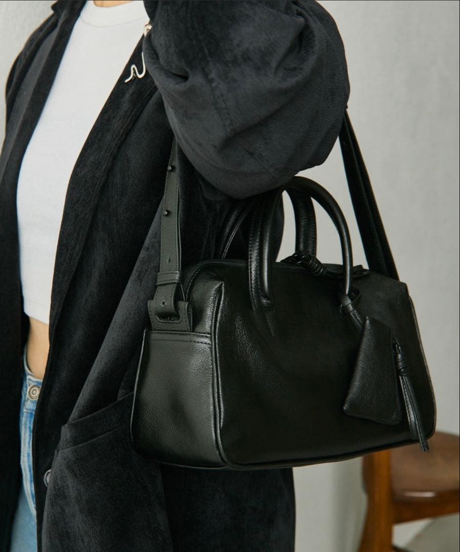 未使用 イアパピヨネ 2WAYシンプルボストンバッグ