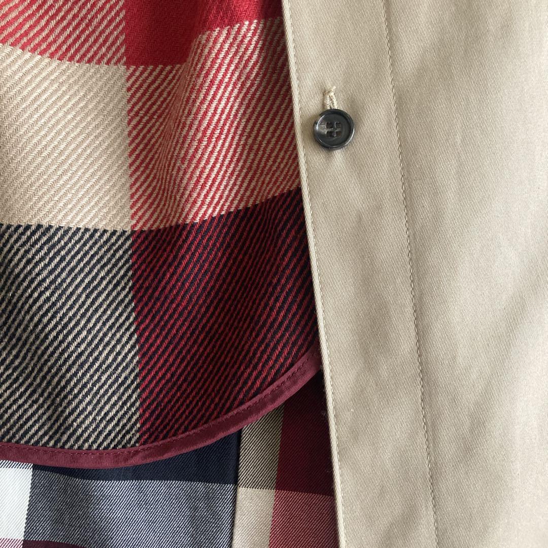 極美品 ブルーレーベルクレストブリッジ トレンチコート ライナー チェック 40