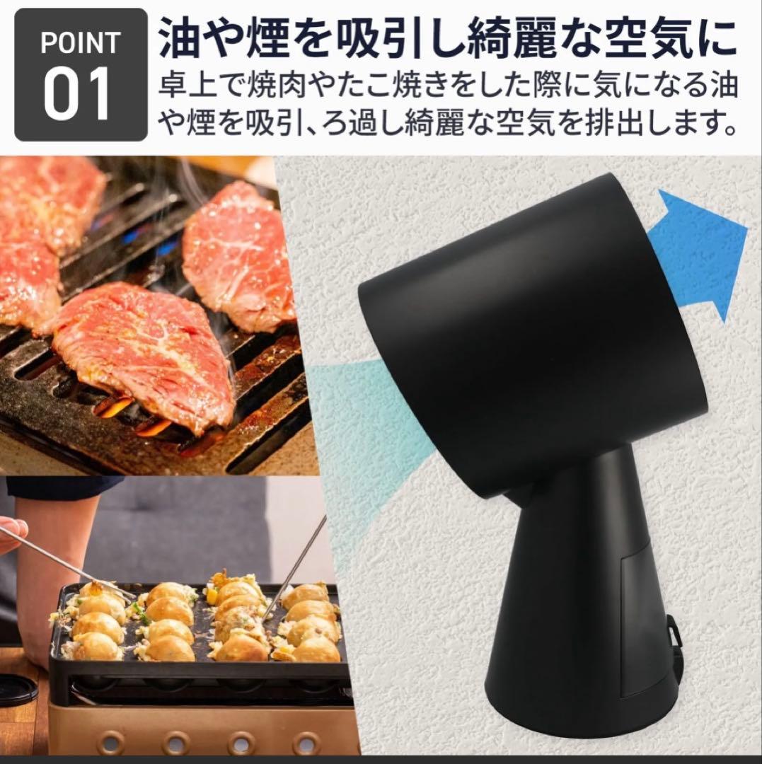 Bolani 卓上レンジフード 卓上吸煙機 オレンジ　cxx-20-TBX7