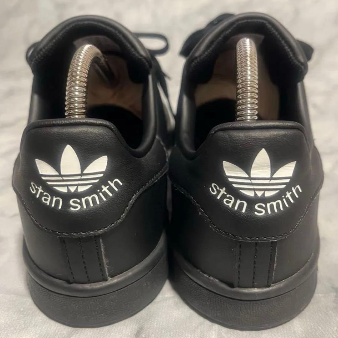 【美品】adidas アディダススタンスミス スニーカー 黒24.5