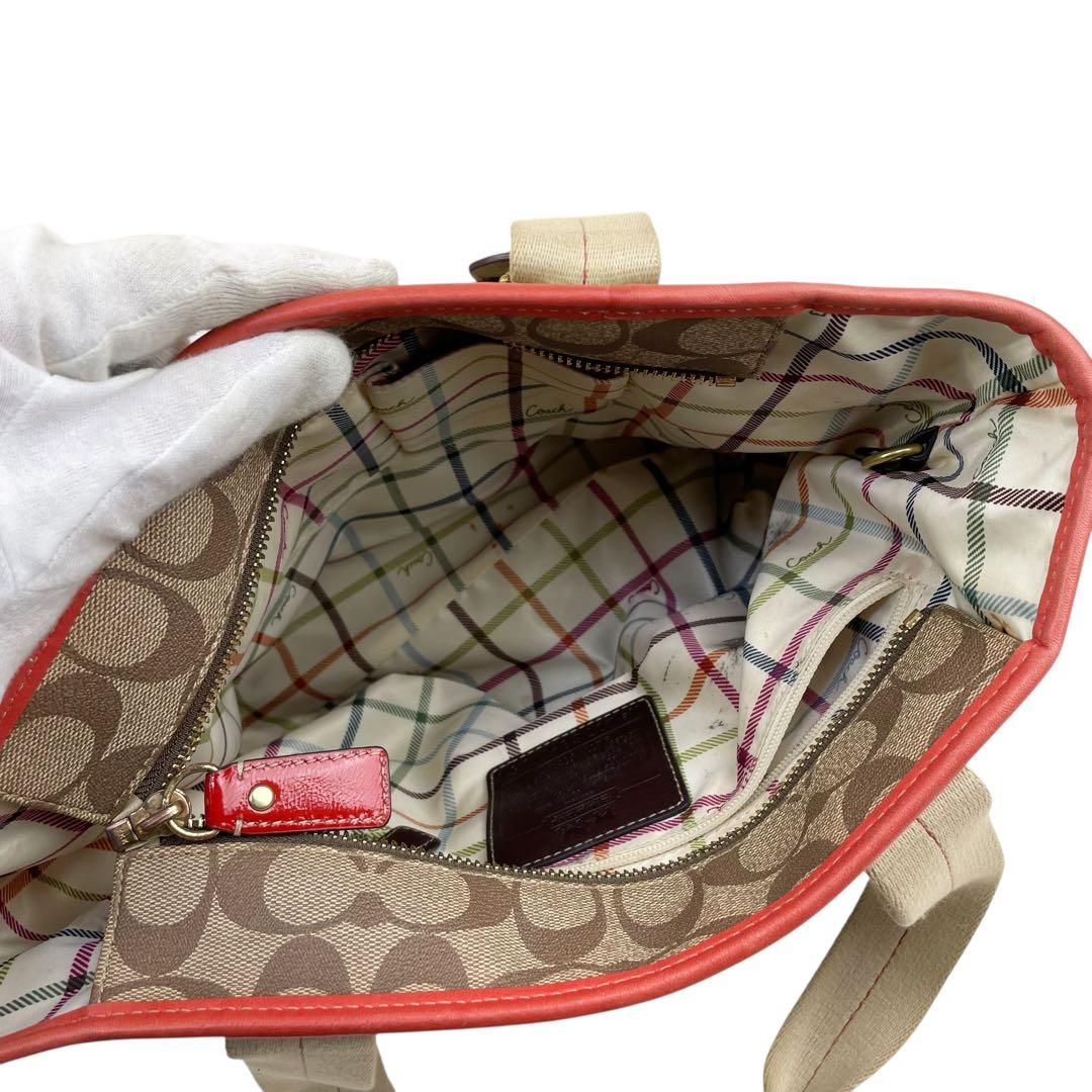 ✨美品 COACH コーチ トートバッグ 11350 シグネチャー PVC