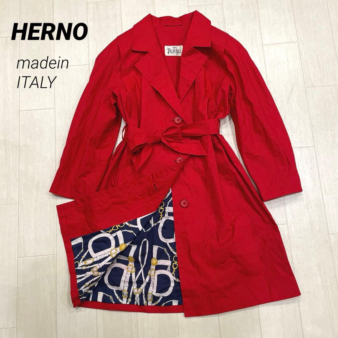 HERNO ヘルノ イタリア製 ミドル丈 トレンチコート