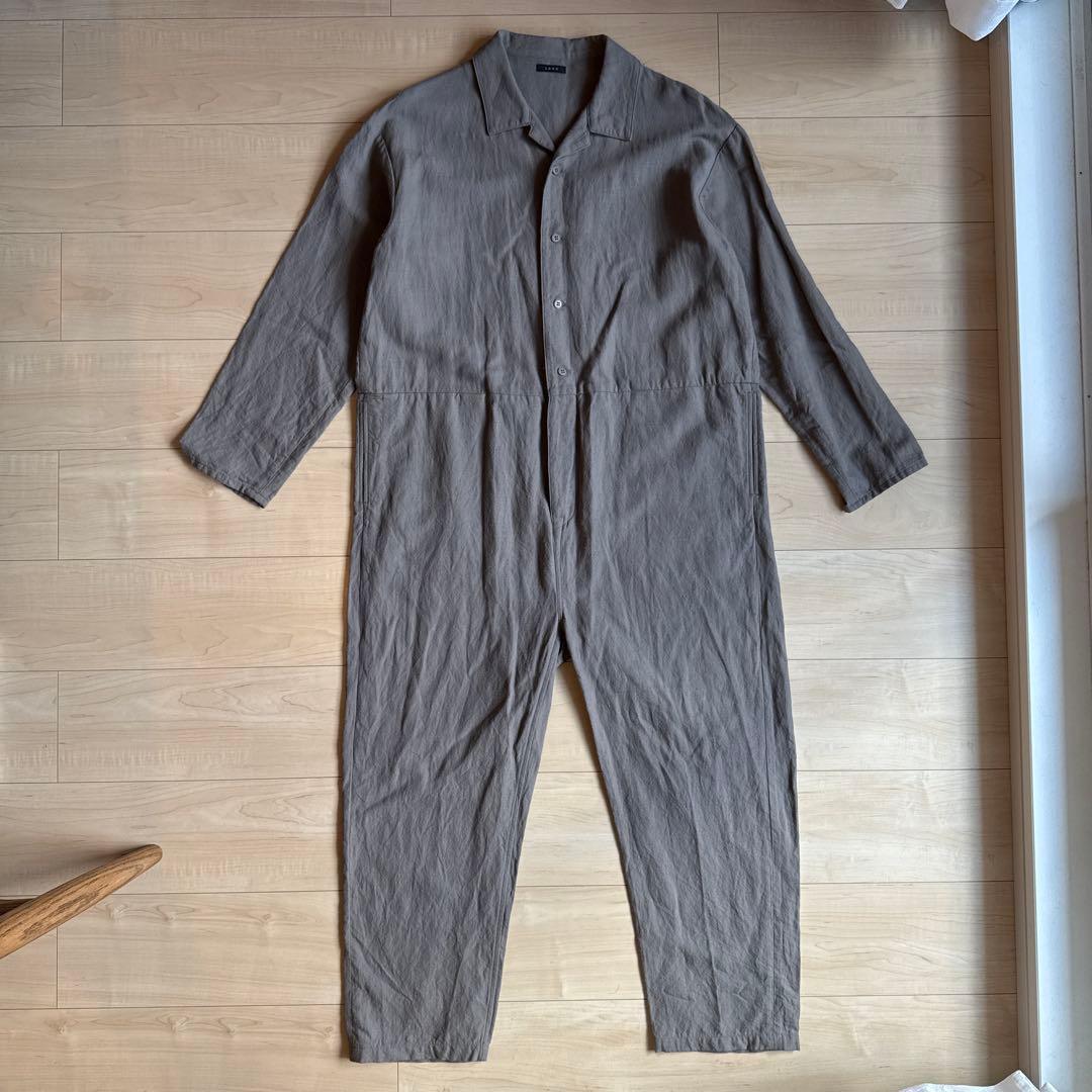 LENO ウールリネンオーバーオール