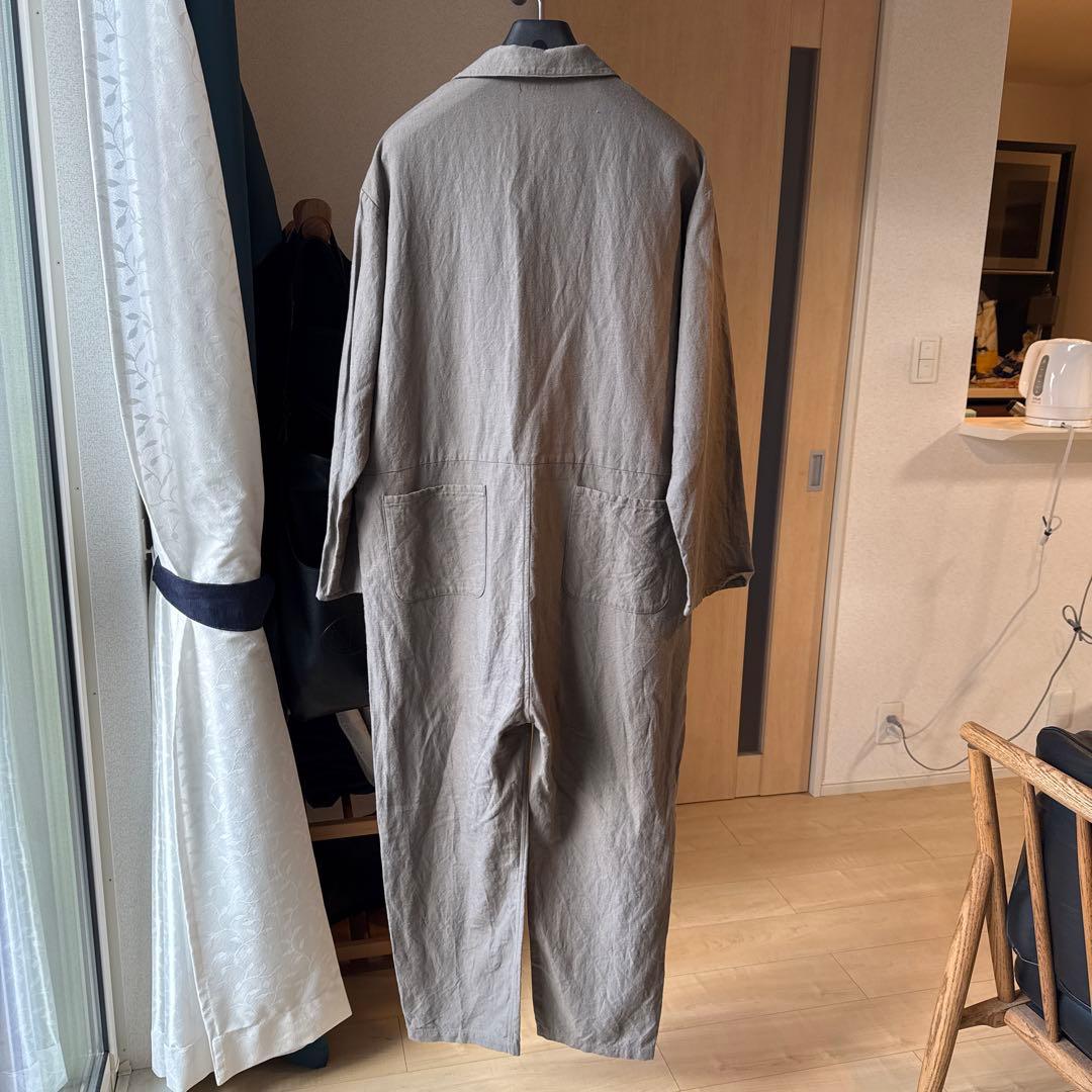 LENO ウールリネンオーバーオール