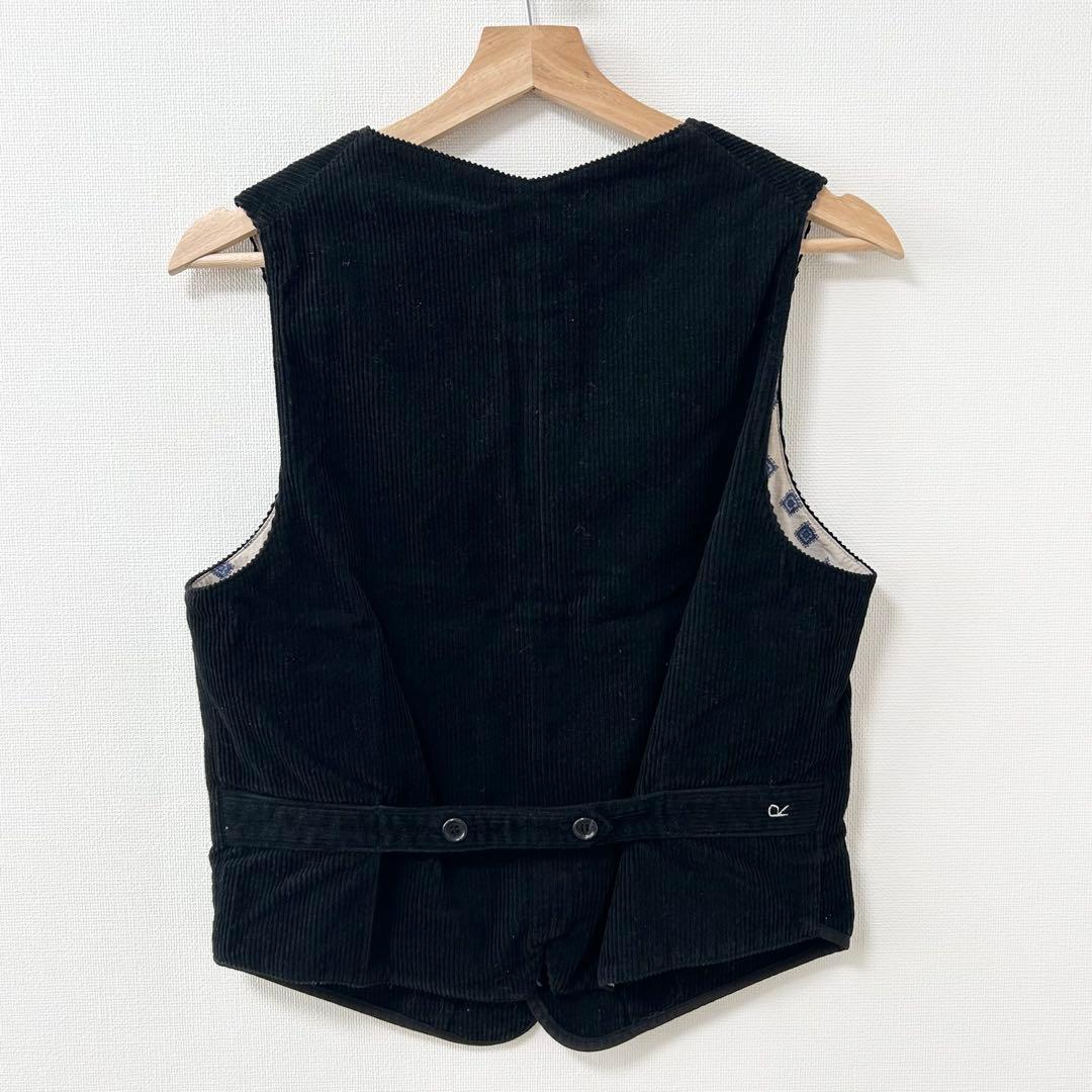 45R コーデュロイのベスト　ブラック　2