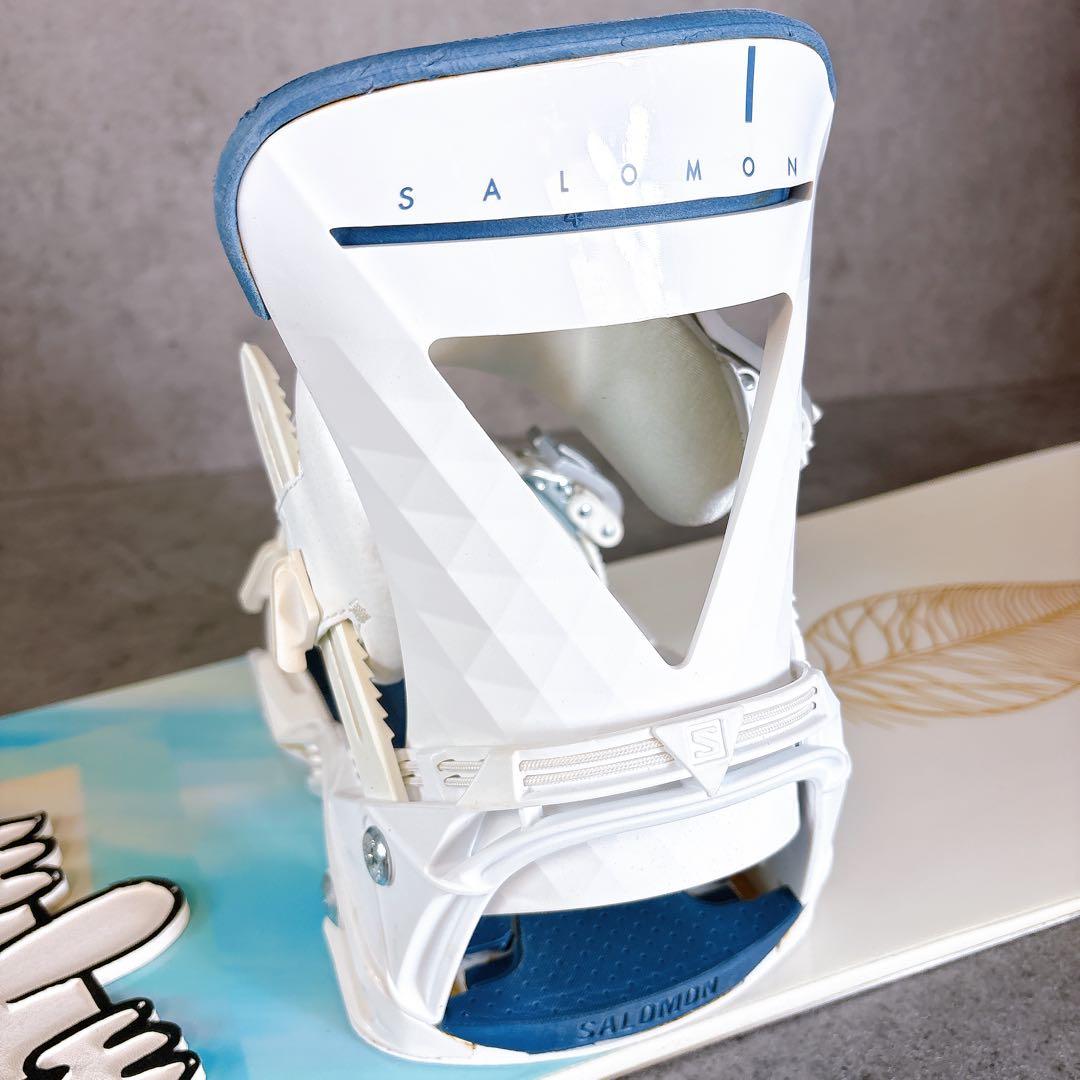 【SALOMON2点セット】レディーススノーボード　サロモン138cmバイン付き