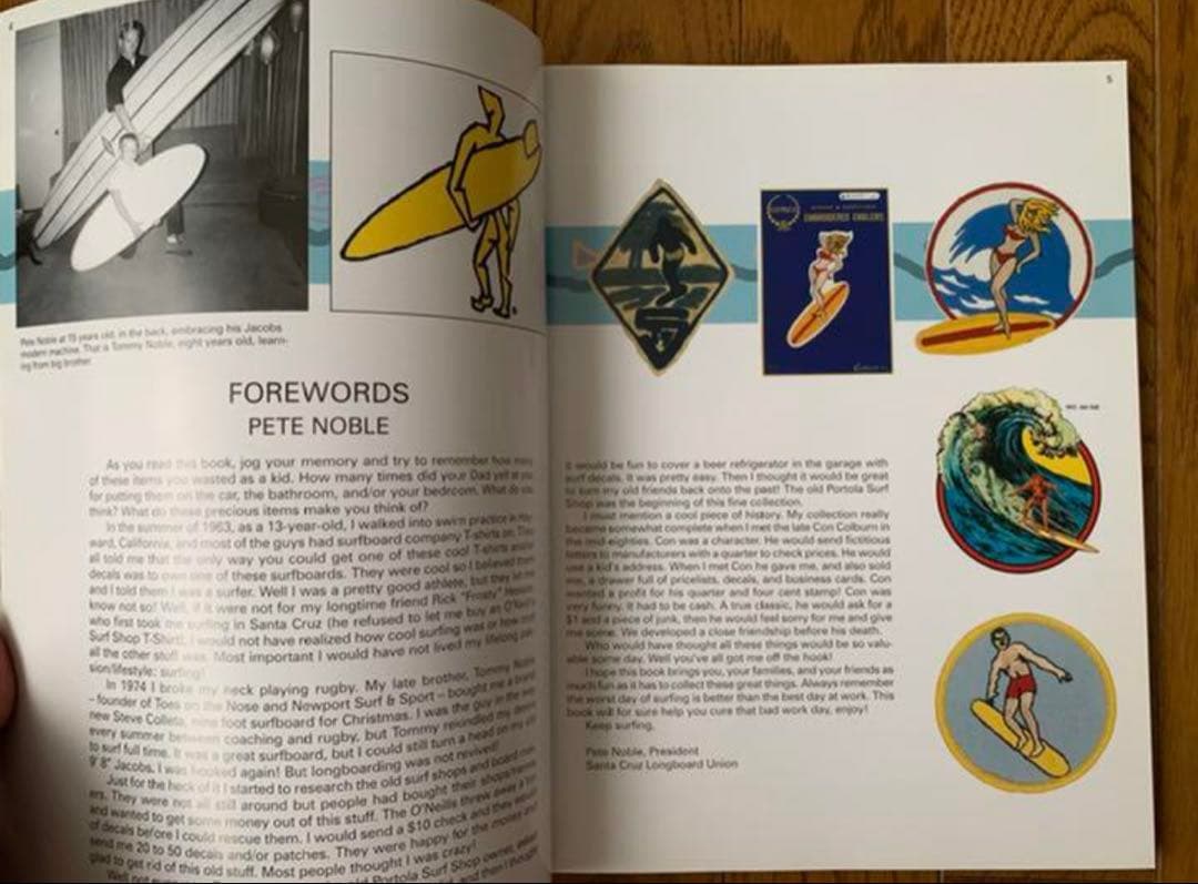 サーフショップ、ボードなどステッカー 1250 記載 洋書