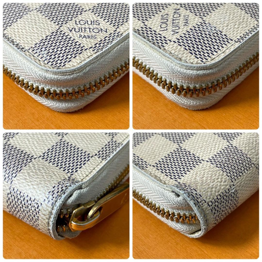 【新型モデル 美品】 ルイヴィトン ジッピーウォレット 長財布 ダミエ アズール