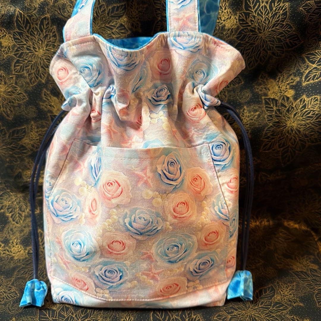 タリム様❣️ハンドメイドリバーシブル巾着バッグ＆ポーチ