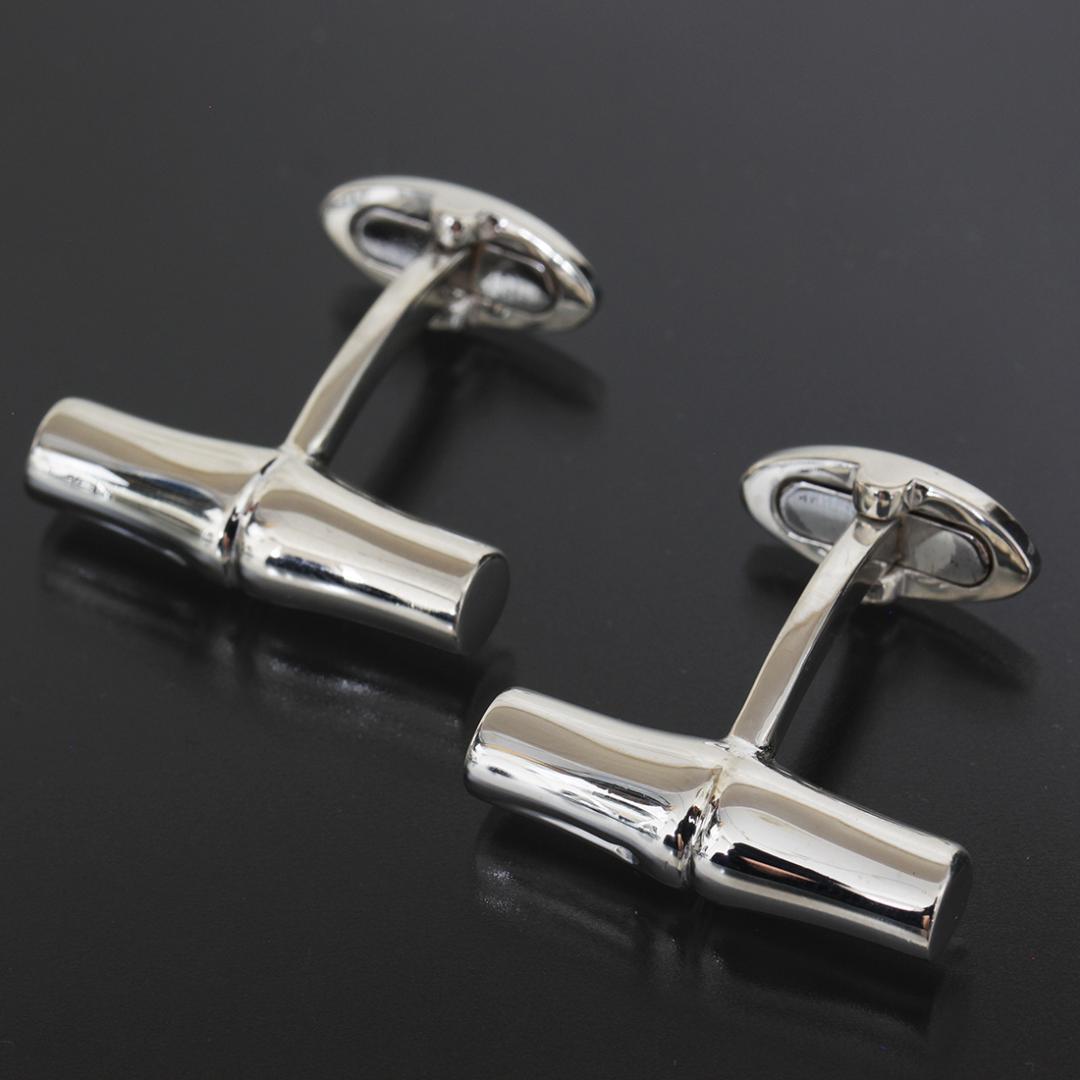 グッチ GUCCI カフス バンブー SV925 新品仕上済 カフスボタン