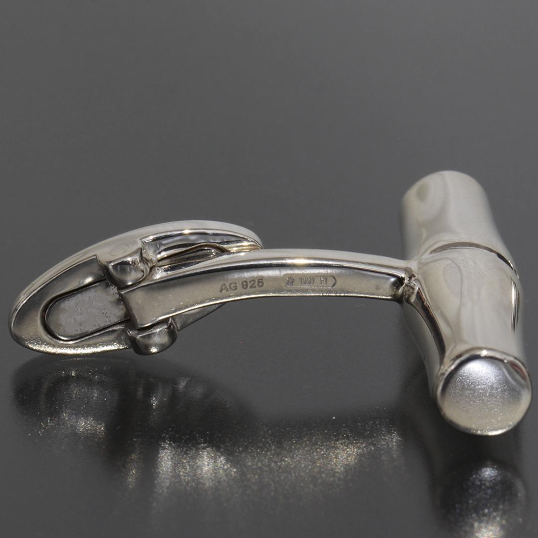 グッチ GUCCI カフス バンブー SV925 新品仕上済 カフスボタン