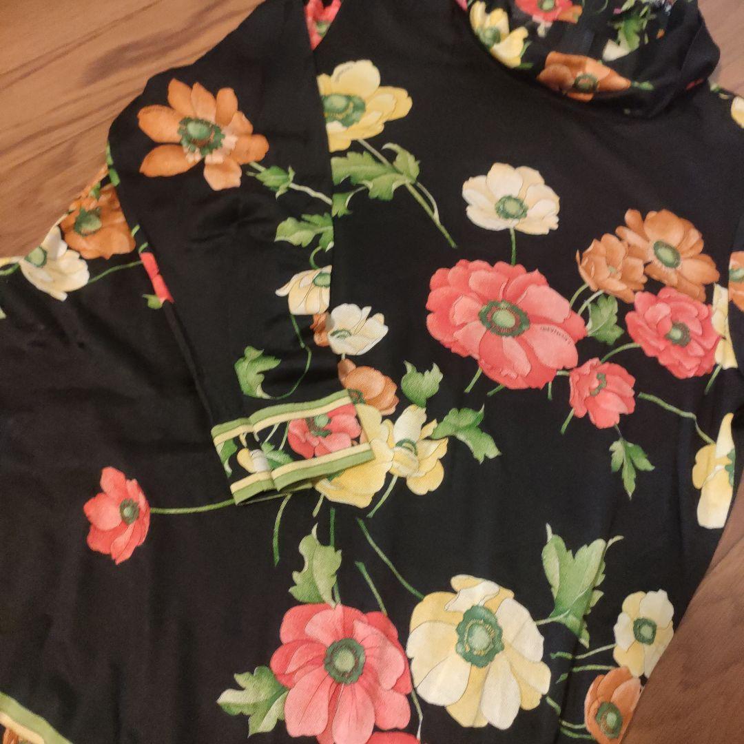 g9 レオナール　LEONARD　トップス　長袖　ハイネック　カットソー　L