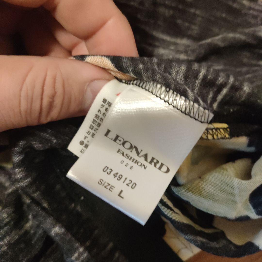 g9 レオナール　LEONARD　トップス　長袖　ハイネック　カットソー　L