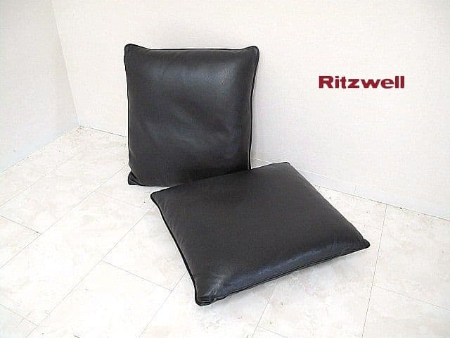 展示品リッツウェル「ライトフィールド」本革サポートクッション 2個　17.8万
