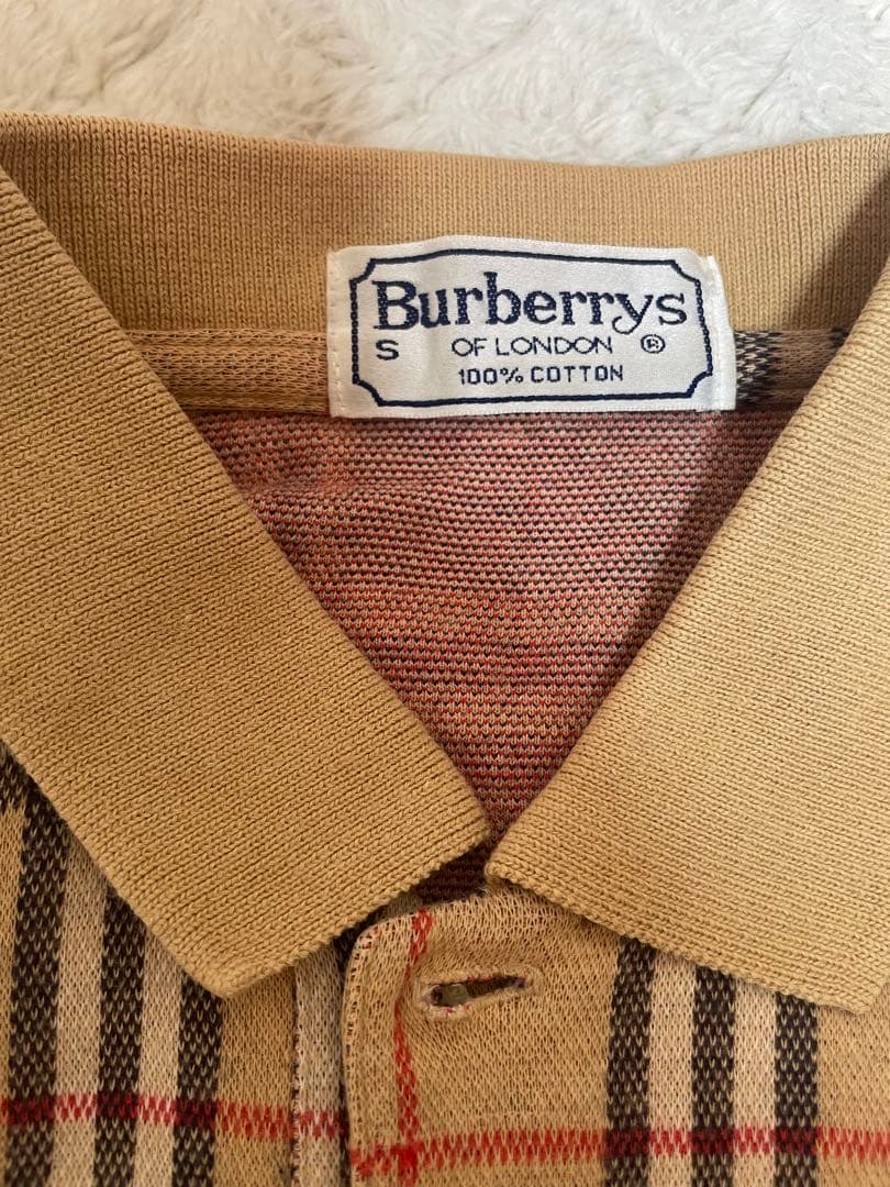 ⭕️【美品／値下げ】Burberrys 長袖ポロシャツ ノバチェック ロゴ入り