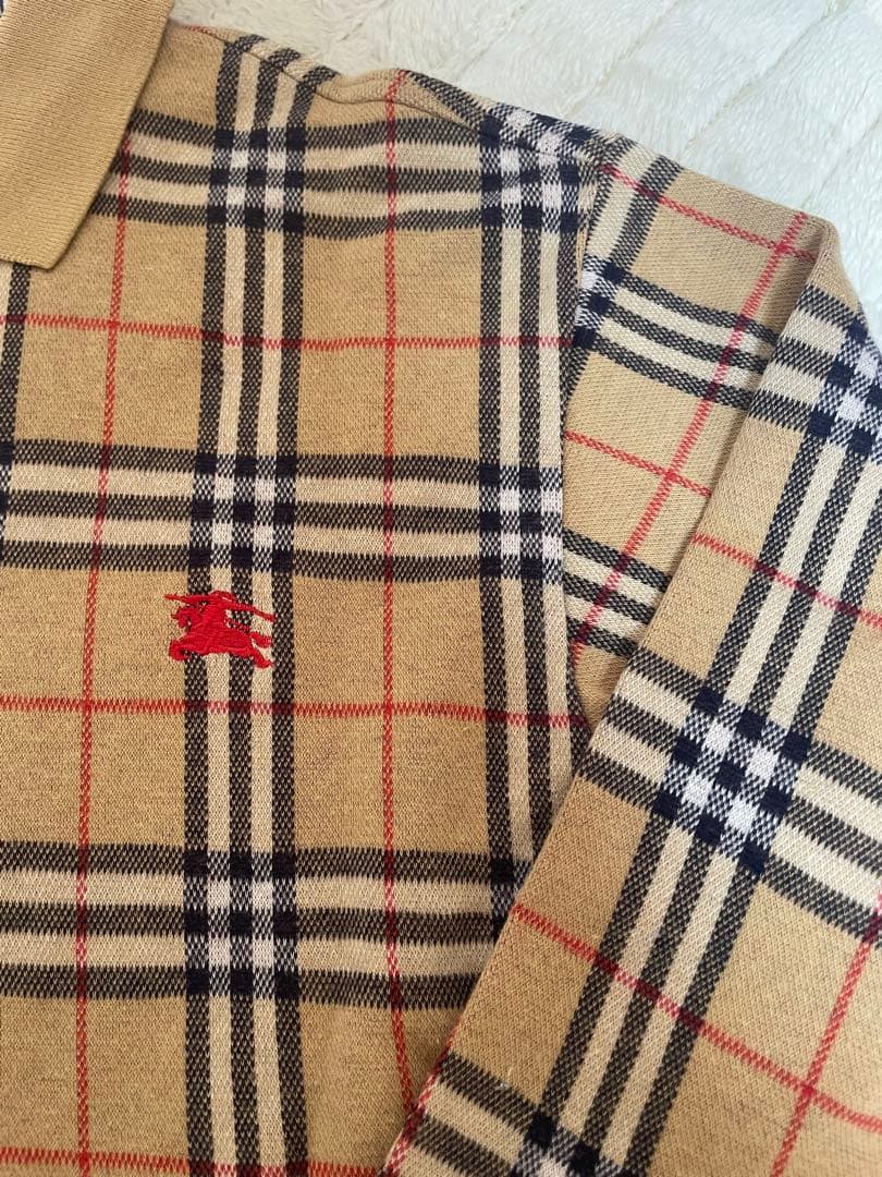 ⭕️【美品／値下げ】Burberrys 長袖ポロシャツ ノバチェック ロゴ入り