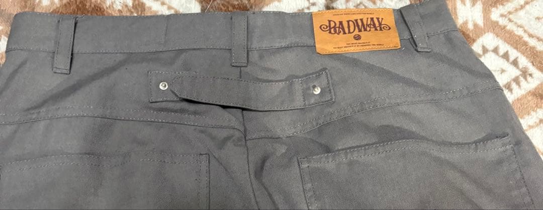 (最終値下げ)badwayグレー ワイドスラックス