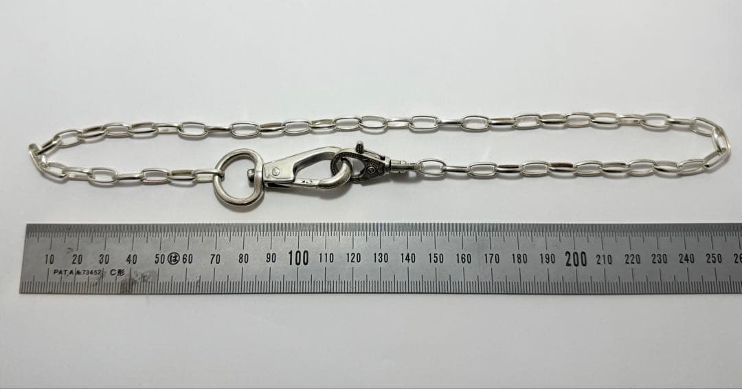 シルバー925刻印 ウォレットチェーン Burning Bull バーニングブル