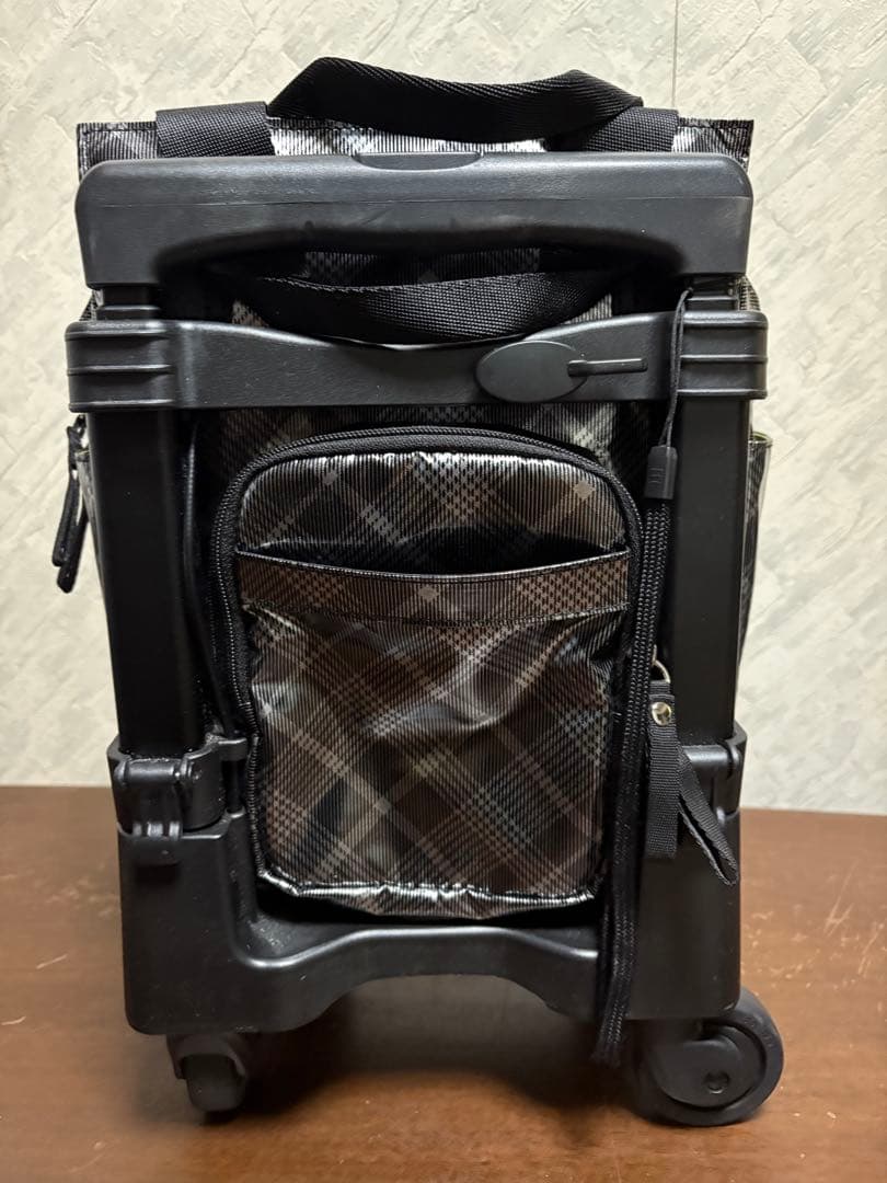 【美品】SWANYチェック柄 キャリーケース　美品　23年製　スワニー