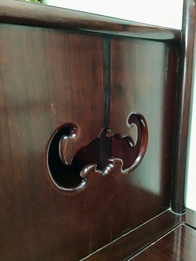 管316☆中国民芸家具☆唐木家具☆花梨☆テレフォンベンチ