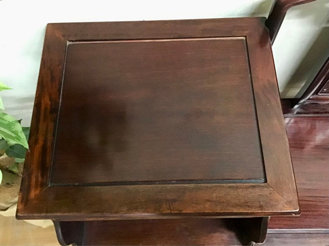 管316☆中国民芸家具☆唐木家具☆花梨☆テレフォンベンチ