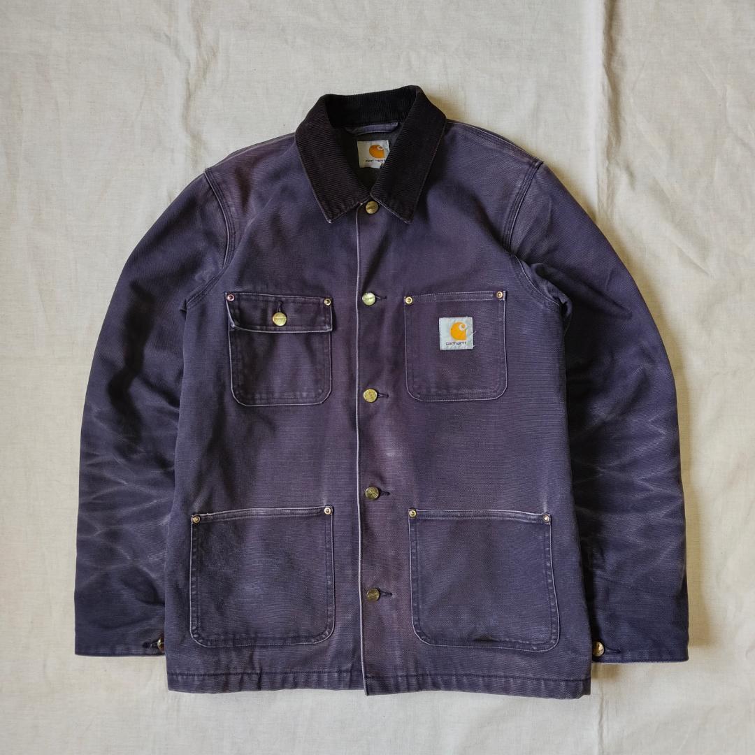 フェードハチノス カーハートWIP チョアコート ネイビー パープル S