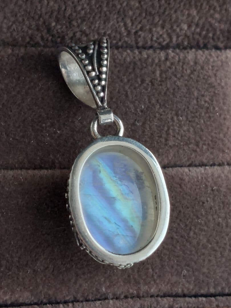 アンティークジュエリー◇ブルームーンストーンのネックレストップ