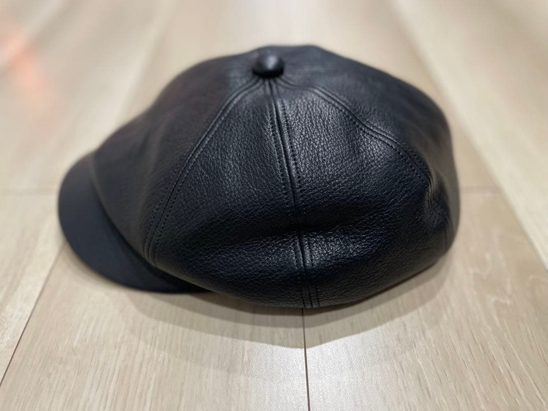 【極美品】ワイツーレザー キャスケット ステアオイル 牛革 ブラック Mサイズ