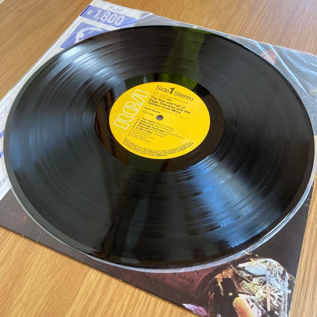 【国内版】デヴィッド・ボウイ ZIGGY STARDUST LPレコード 帯付き