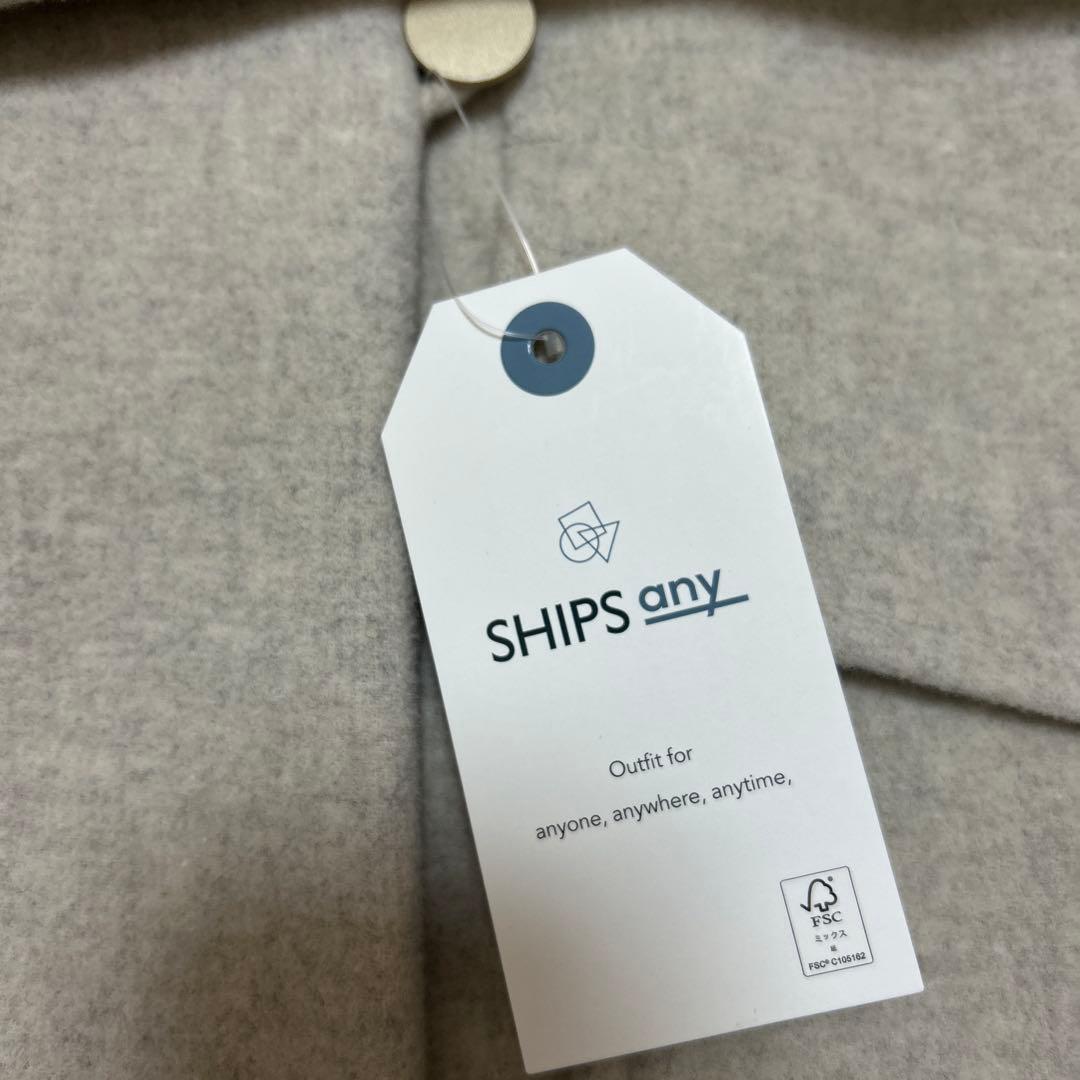 新品　SHIPS any: カシミヤ ミックス スタンドカラー ミドル コート