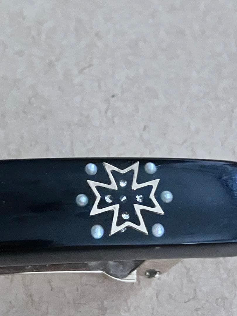 CHANEL:バレッタ　黒色　ココマーク