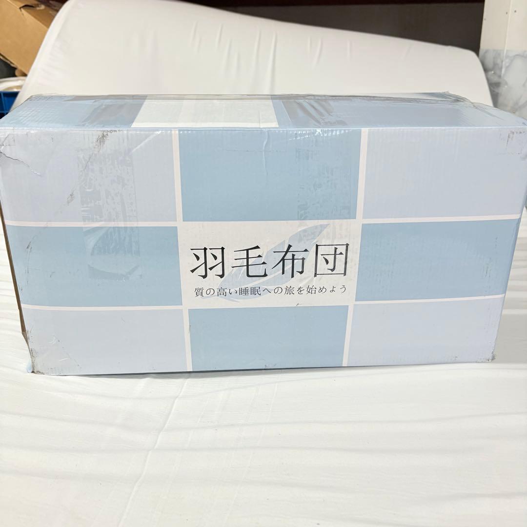 60新品開封済み　羽毛布団　シングル　掛け布団　100％羽毛1.1kg