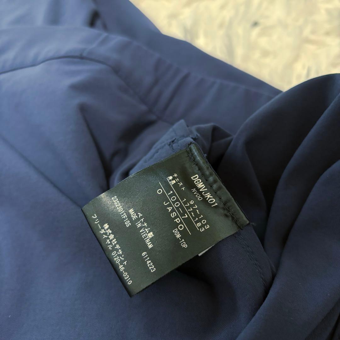 デサントゴルフ ブルゾン ma1 ストレッチ ネイビー ジップ ナイロン