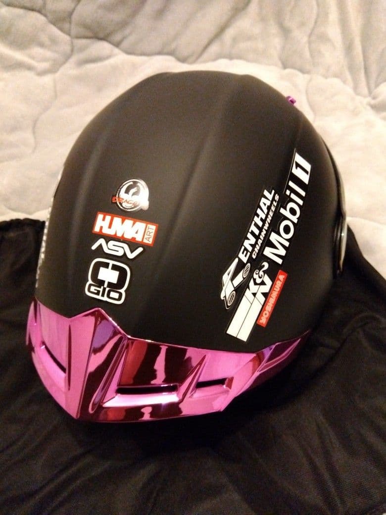 【新品】限定デザイン１点物！希少色！★システムヘルメット★XL『工房SSS』制作