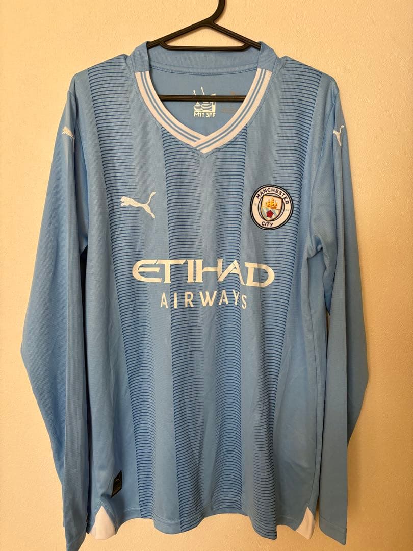 ベルナルドシウバ 2023-24 マンチェスターシティ ホームユニフォーム 長袖