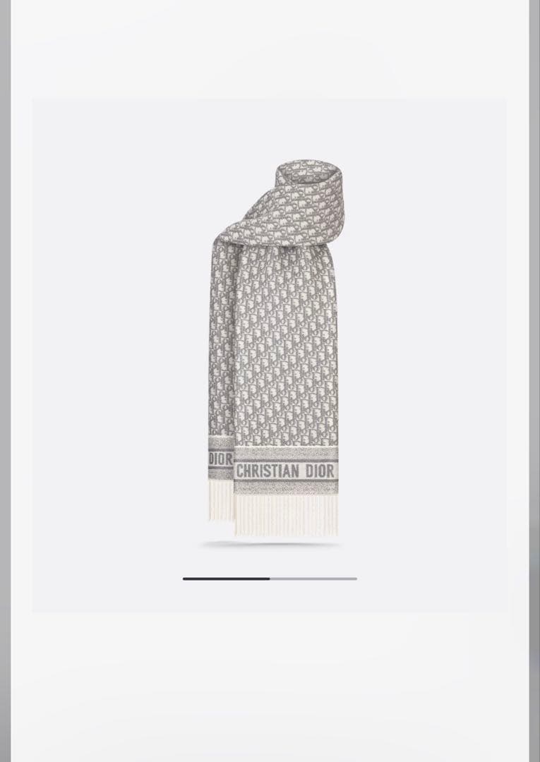 Dior【今期新作】オブリーク カシミヤブレンド & メタリックヤーン◆限定品◆