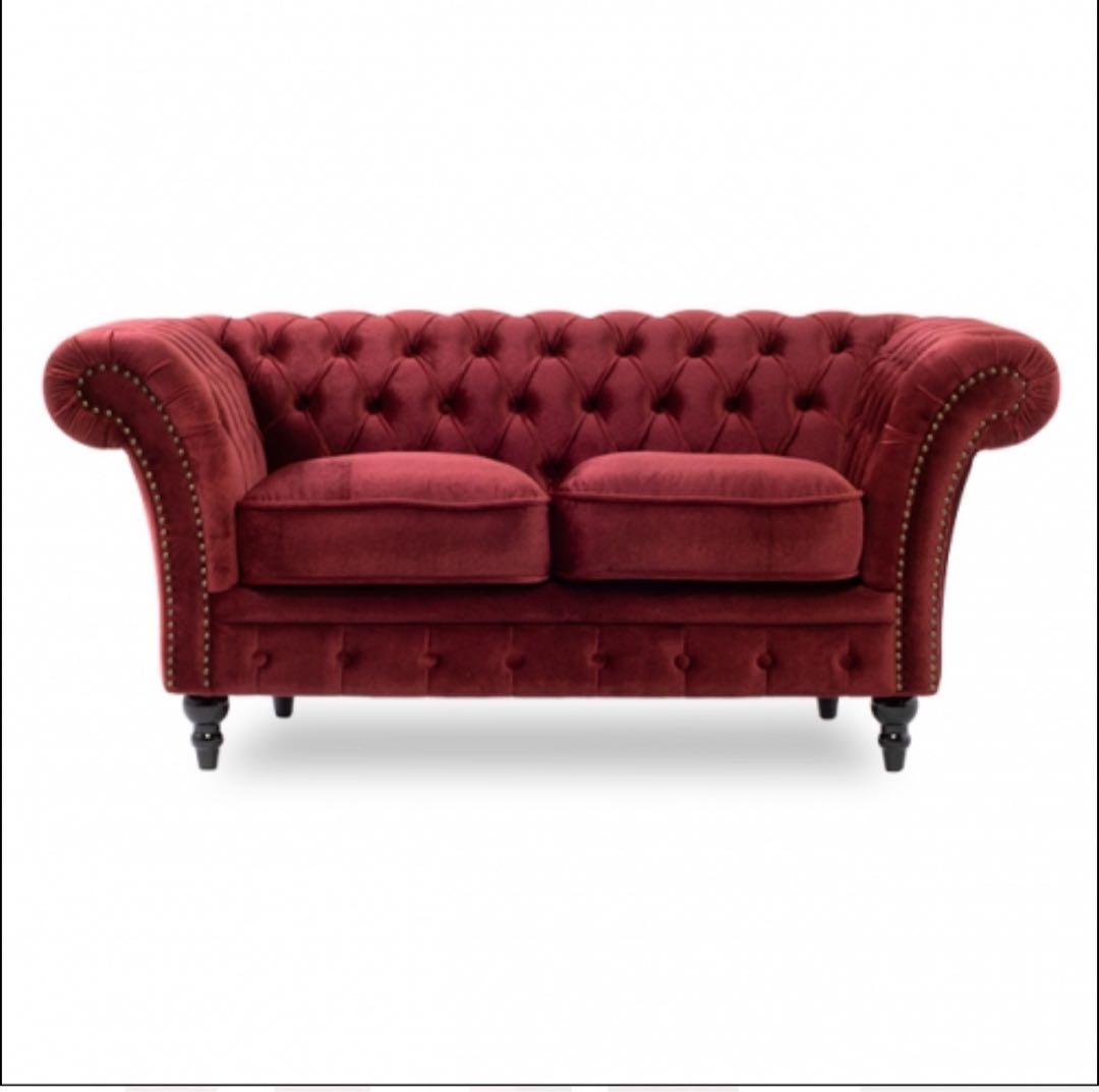 t*o様 レッドベルベットソファ　ANNA SUIやFrancfrancなど好き