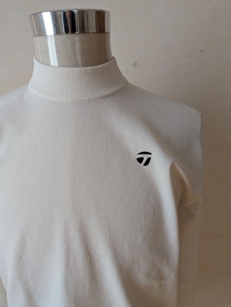 （定価の半額以下）TaylorMadeホワイト ハイネック シャツ