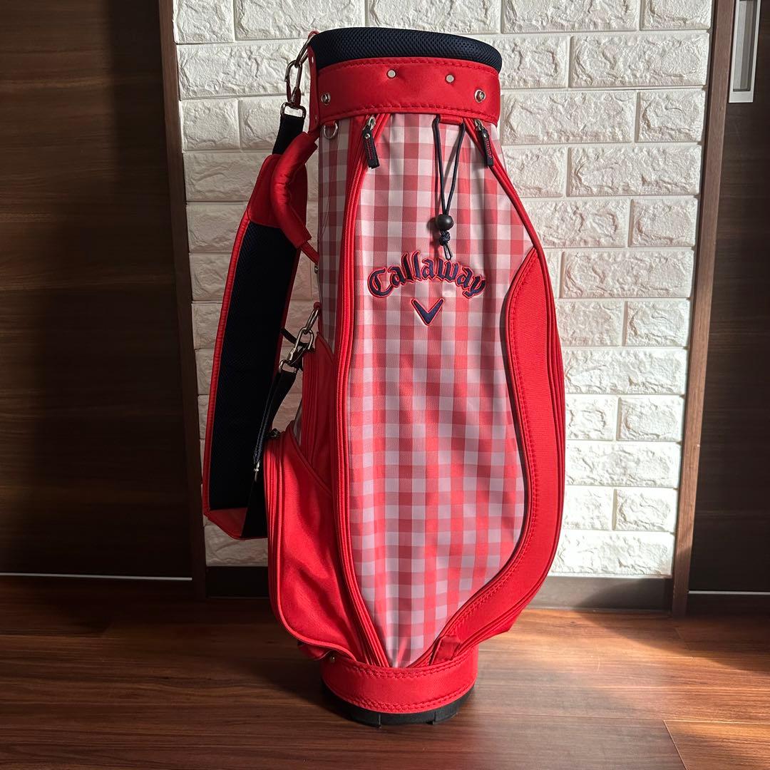 キャロウェイ キャディバック レッドチェック 8型 Callaway