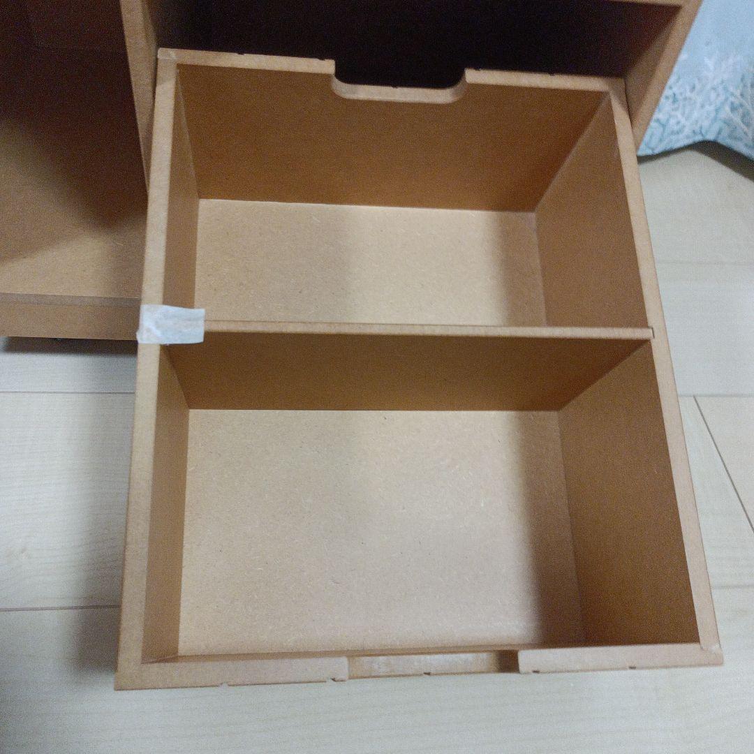 [美品]　隠せるリビング整理ワゴン